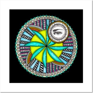 The Eye of Knowing Mandala Posters and Art